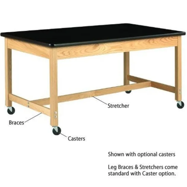 Laminate Top, Hardwood Science Table (36'' D X 60'' W)