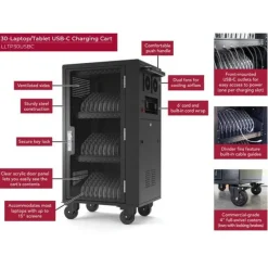 Laptop and Tablet USB-C Charging Cart (30-Devices)