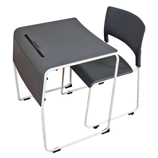Lightweight Stackable Student Desk and Chair Package