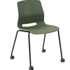 Lola Series Plastic Stack Chair w/ Casters