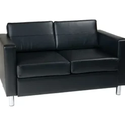 Lux Faux Leather Love Seat