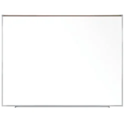 Magnetic Porcelain Projection Whiteboard with Map Rail by Ghent