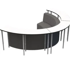 Media Center Table & Soft Seating Package Set