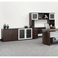 Medina Low Cabinet Credenza w/ Glass Door