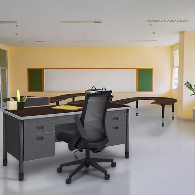 Mesa Series Steel Double Pedestal Teacher Desks