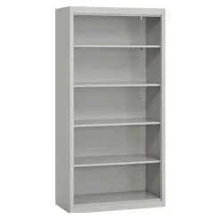 Metal Bookcase W/5 Shelves (36'' W X 18'' D X 72'' H)