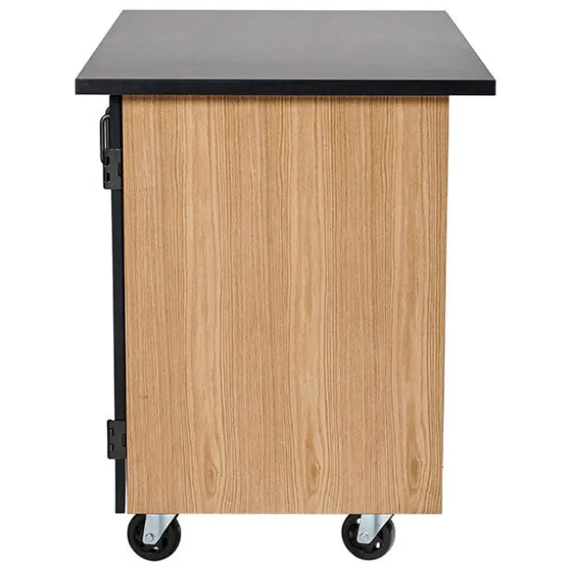 Microscope Storage Mobile Science Cabinet with Chem-Res Top (48" x 28")