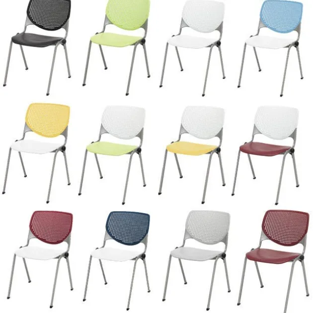 Midtown Rectangle Cafe Table with Kool Seating Package