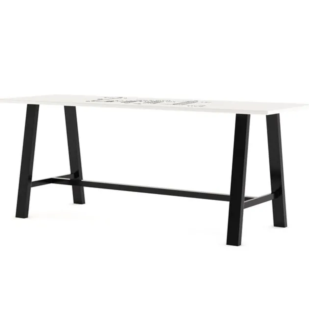 Midtown Rectangle Standing Height Dry Erase Tables by KFI