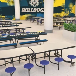 Mobile Bench Cafeteria Tables