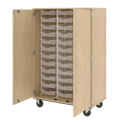 Mobile 36 Bin Storage Unit