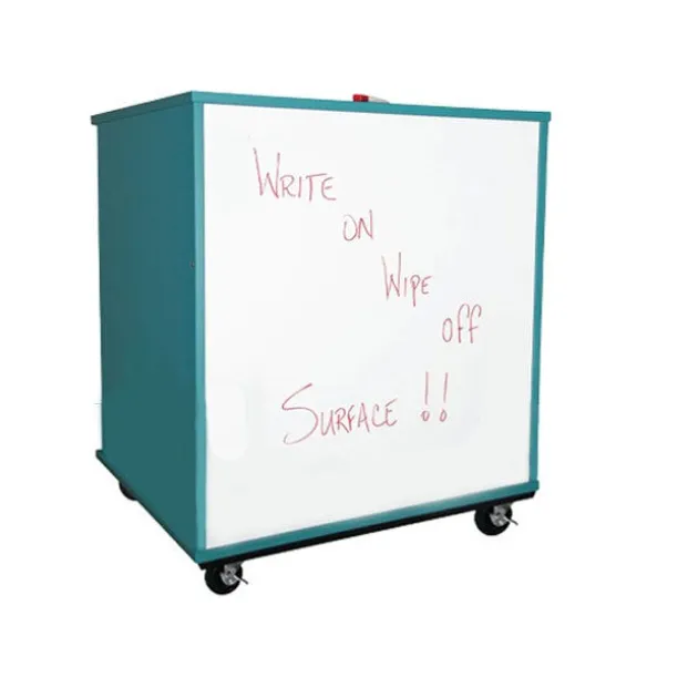 Mobile Bookcase with Dry Erase Back (36" W x 23" D x 36" H)