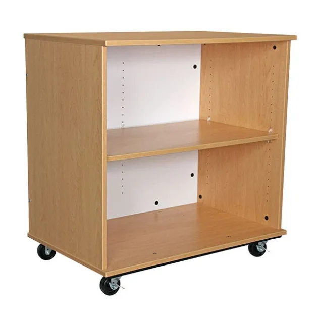 Mobile Bookcase with Dry Erase Back (36" W x 23" D x 36" H)