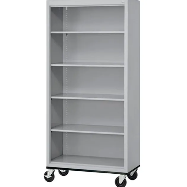 Mobile Bookcase w/5 Shelves (78'' H)