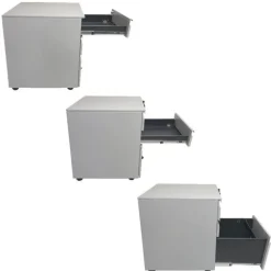 Mobile Double Pedestal Teacher & Administrator Desk (24'' W x 67'' D)