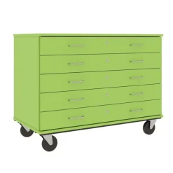 Mobile Five Drawer Storage Unit