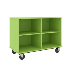 Mobile Open Divided Storage Cabinet