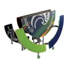 Mobile Round Cafeteria Tables with Benches