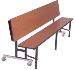 Mobile School Convertible Bench Cafeteria Tables