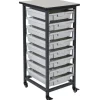Mobile Single Row Bin Storage Unit