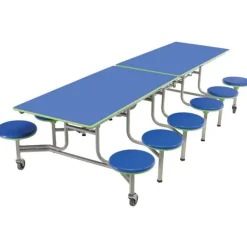 Mobile Stool Cafeteria Tables