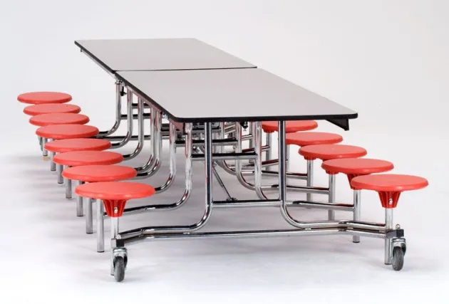 Mobile Stool Cafeteria Tables - Grades K-4