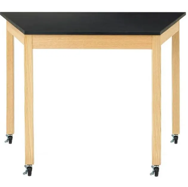 Mobile Trapezoid Science Table (30'' x 60'' Chemguard)