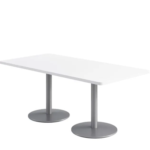 Mode Dry Erase Rectangular Counter Height Cafe Table w/ Silver Round Base (36'' x 72'' Rectangle)
