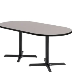 Mode Racetrack Bar Height Café Tables w/ Black X-Base