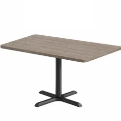Mode Rectangular Cafe Table w/ Black X Base