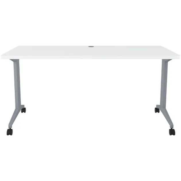 Modern Teacher T-Leg Table Desk w/ Casters - 60” W x 24” D