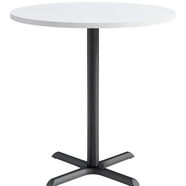 Mode Round Counter Height Cafe Table w/ Black X-Base