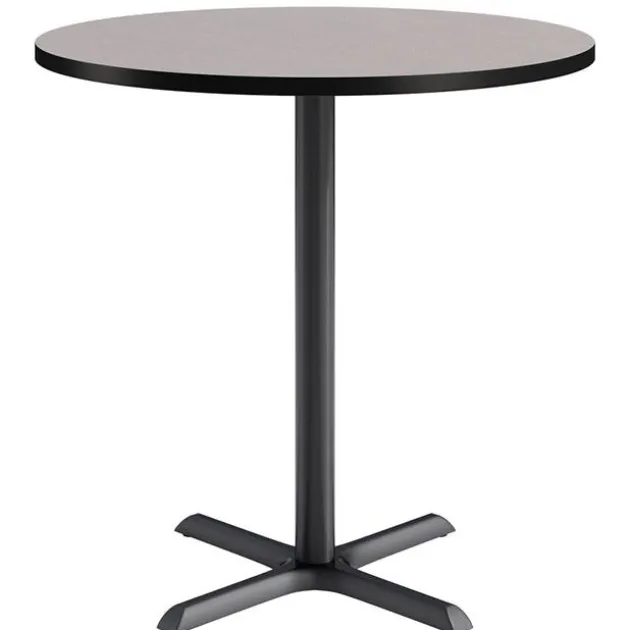 Mode Round Counter Height Cafe Table w/ Black X-Base