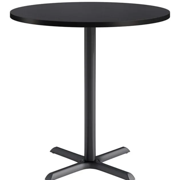 Mode Round Counter Height Cafe Table w/ Black X-Base