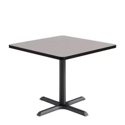Mode Square Cafe Table w/ Black X-Base by KFI