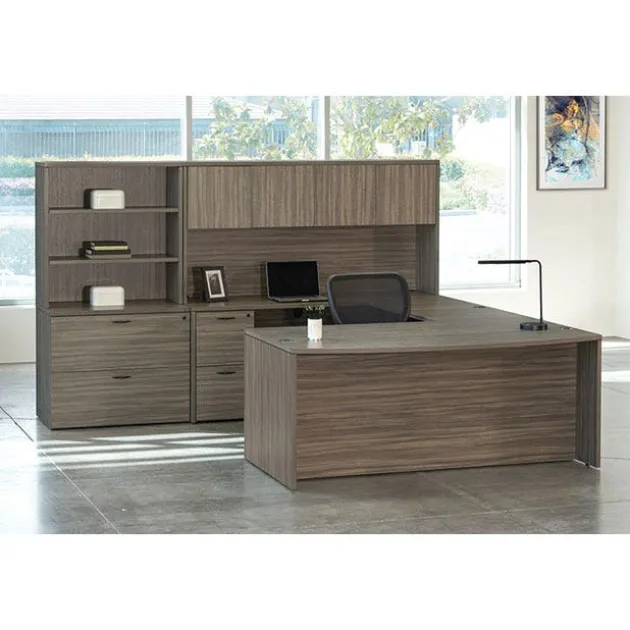 Napa U-Shaped Office Suite with Hutch & Bookcase