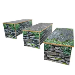 Nature View Stone Wall Benches