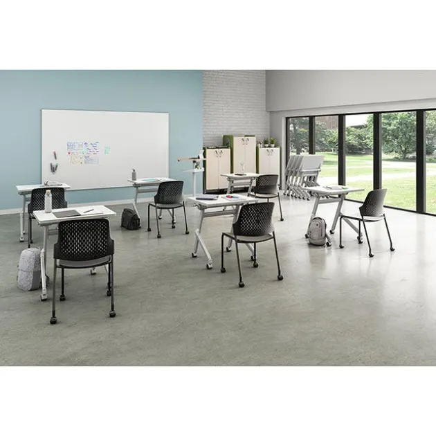 Next Series Stack Chairs w/ Casters (Set of 4)
