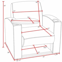 Nova Tablet Arm Chair