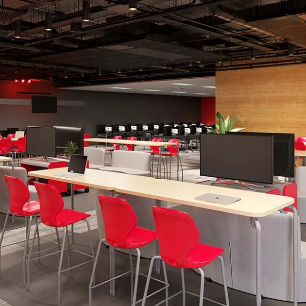 Numbers High Range Two-Student Desks