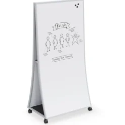 Ogee Curved Mobile Dry Erase Easel