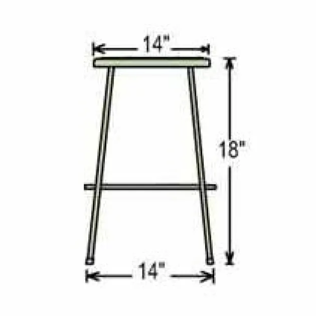 One Acid Resistant Science Lab Table & Two 18'' Gray Stools (60'' x 24'')
