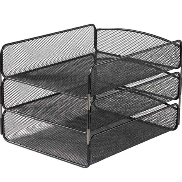 Onyx Triple Tray Desk Organizer