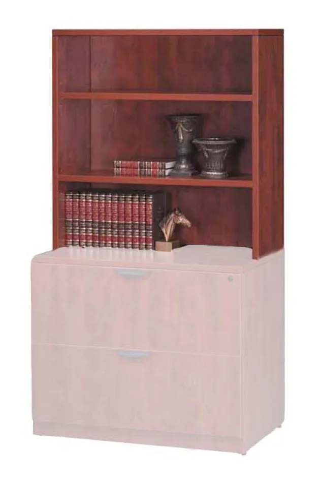 Open Office Hutch w/ 2 Shelves (36'' W)