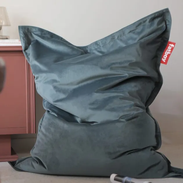 Original Slim Recycled Velvet Bean Bag