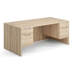 OS Laminate Desk W/ Double Hanging Pedestals (71