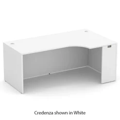 OS Laminate L-Shaped Desk Suite w/ Hutch & Wardrobe Cabinet