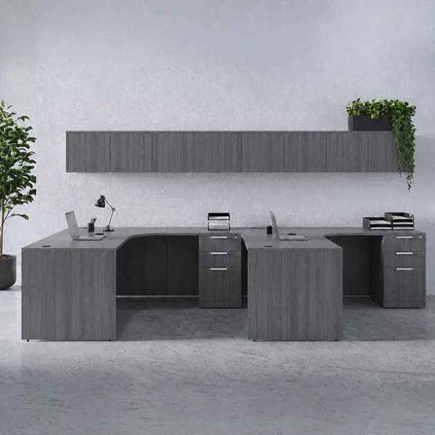 OS Laminate Two-Person L-Shaped Desk Pair