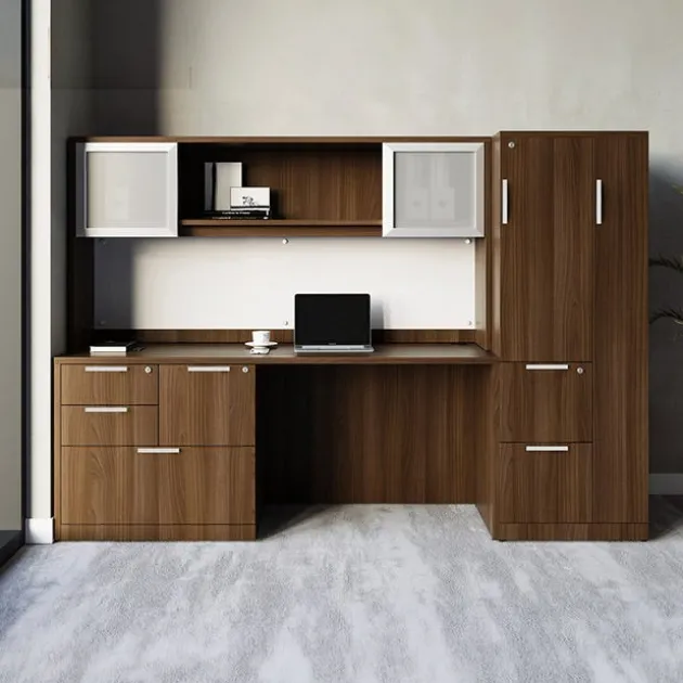 OS Laminate Wall Desk Unit w/ Storage & Combo Files