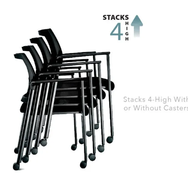 Oslo Mesh Back Stacking Guest Chair